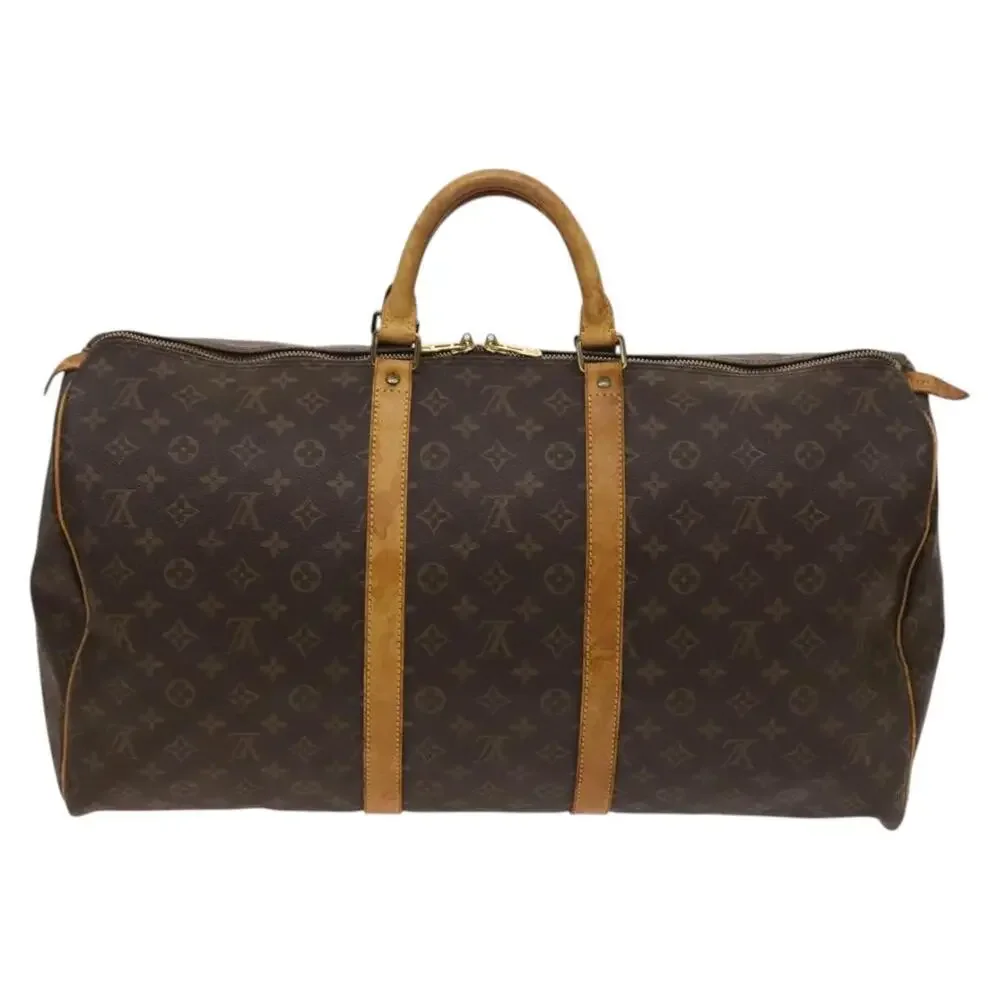 LOUIS VUITTON Monogram Keepall 55 Boston Bag M41424